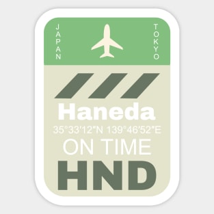 Airport HND Haneda Japan Sticker